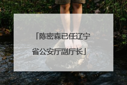 陈密森已任辽宁省公安厅副厅长