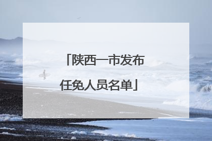 陕西一市发布任免人员名单