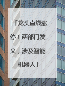 龙头直线涨停！两部门发文，涉及智能机器人