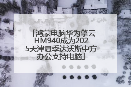 鸿蒙电脑华为擎云 HM940成为2025天津夏季达沃斯中方办公支持电脑