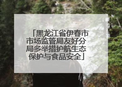 黑龙江省伊春市市场监管局友好分局多举措护航生态保护与食品安全