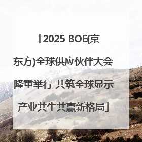 2025 BOE(京东方)全球供应伙伴大会隆重举行 共筑全球显示产业共生共赢新格局