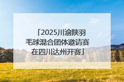 2025川渝陕羽毛球混合团体邀请赛在四川达州开赛