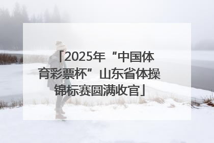 2025年“中国体育彩票杯”山东省体操锦标赛圆满收官