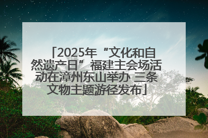 2025年“文化和自然遗产日”福建主会场活动在漳州东山举办 三条文物主题游径发布