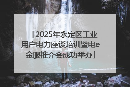 2025年永定区工业用户电力座谈培训暨电e金服推介会成功举办