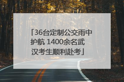 36台定制公交雨中护航 1400余名武汉考生顺利赴考