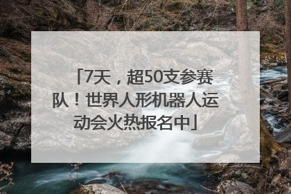 7天，超50支参赛队！世界人形机器人运动会火热报名中