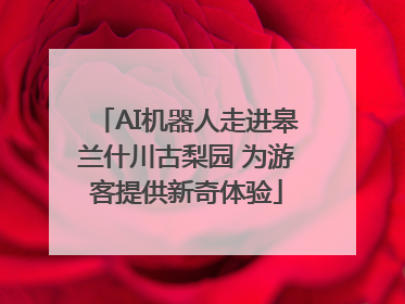 AI机器人走进皋兰什川古梨园 为游客提供新奇体验